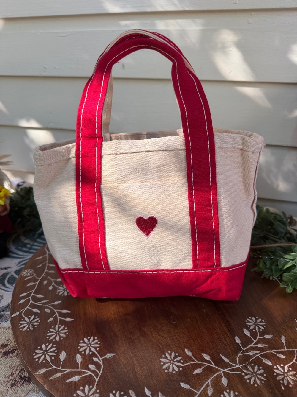 L.L. Bean Heart Mini Tote